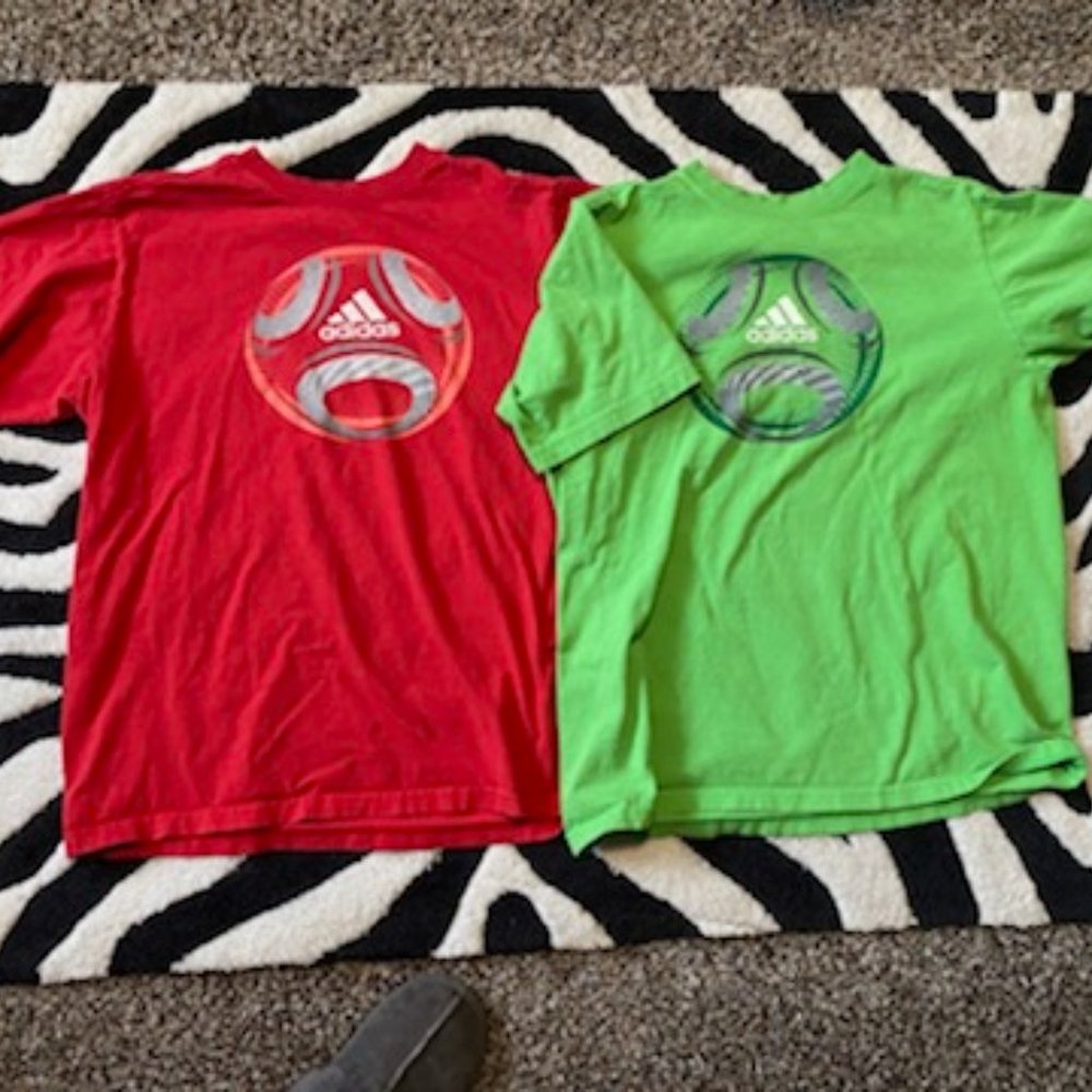 Pair of Adidas shirts